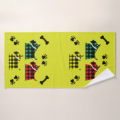 スコッティテリア犬かわいいテリアおもしろいズがThrを繁殖 バスタオル (バスタオル)