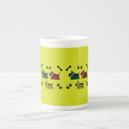 スコッティテリア犬かわいいテリアおもしろいズがThrを繁殖 ボーンチャイナマグカップ