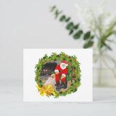 スコッティドッグのクリスマス シーズンポストカード (スタンド正面)