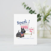 スコッティー・ファラを大統領に！ ポストカード (スタンド正面)