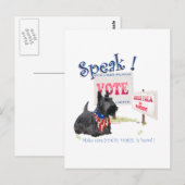 スコッティー・ファラを大統領に！ ポストカード (正面/裏面)