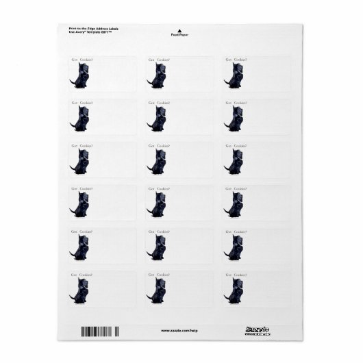 スコッティ得- Cookie ラベル (フルシート)