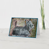 スコッティ音楽カード 箔グリーティングカード (正面)