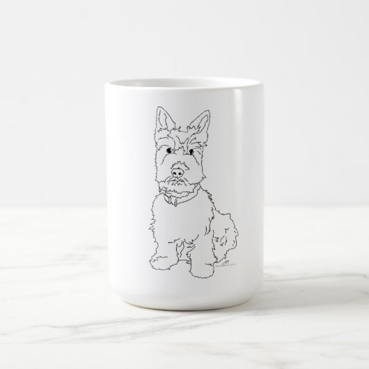 スコッティ・ドッグ コーヒーマグカップ (中央)
