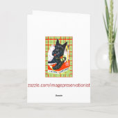 スコッティ·ドッグ·メリー·クリスマス·カード(プレイド付き) シーズンカード (裏面)