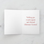 スコッティ·ドッグ·メリー·クリスマス·カード(プレイド付き) シーズンカード (内部)