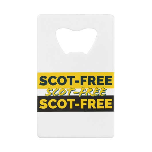 スコットのない クレジットカード栓抜き (正面)