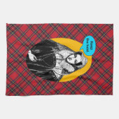 スコットのスチュワートのタータンチェックのふきんのメリー女王 キッチンタオル (横)