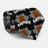 スコットのタータンチェックの盾 ネクタイ (ロール)