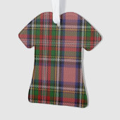 スコットのタータンチェックのTシャツのオーナメントのメリー女王 オーナメント (正面)