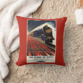 スコットのプルマン式車両の列車の女王 クッション (ブランケット)