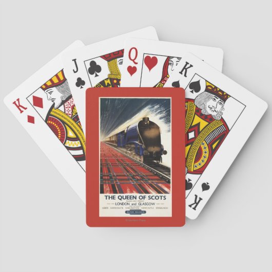 スコットのプルマン式車両の列車の女王 トランプ (裏面)