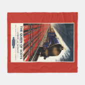 スコットのプルマン式車両の列車の女王 フリースブランケット (正面(横))