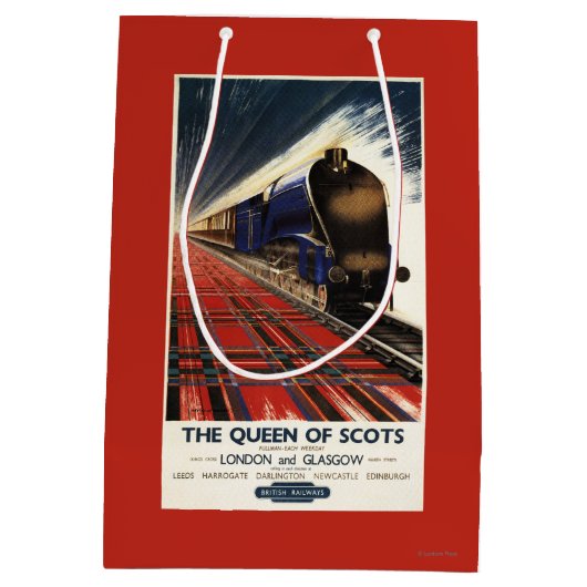 スコットのプルマン式車両の列車の女王 ミディアムペーパーバッグ (裏面)