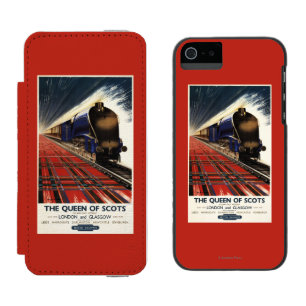 スコットのプルマン式車両の列車の女王 iPhone SE/5/5sウォレットケース