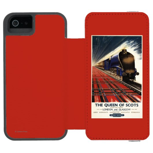 スコットのプルマン式車両の列車の女王 INCIPIO iPhoneウォレットケース (フォリオオープン)