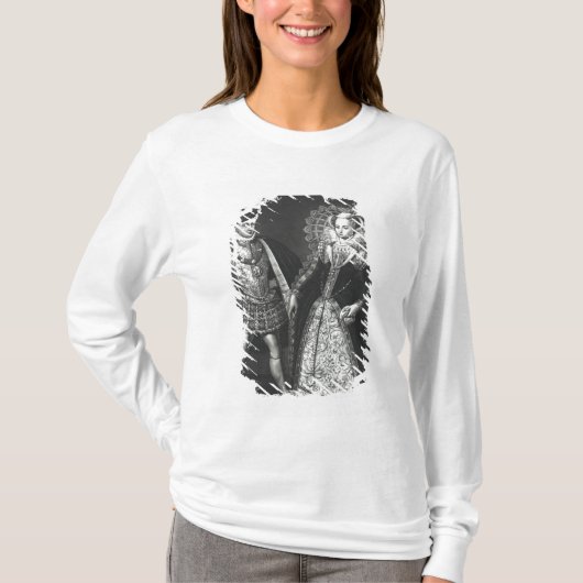 スコットのメリー女王のポートレート Tシャツ (正面)