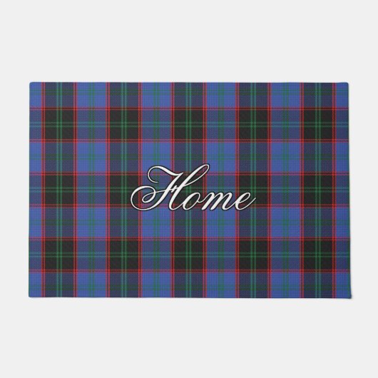 スコットのヴィスタの一族によってはHumeのタータンチェック格子縞が家へ帰ります ドアマット (正面)