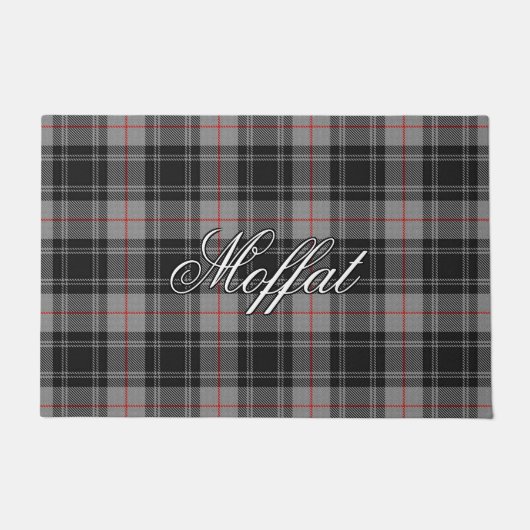 スコットのヴィスタの一族のMoffatのタータンチェック格子縞 ドアマット (正面)