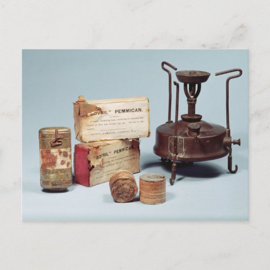 スコットの南極探検隊で持ち込まれた食料 ポストカード (正面)