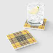 スコットの居酒屋の一族のMacLeodの古いタータンチェック ストーンコースター (横)