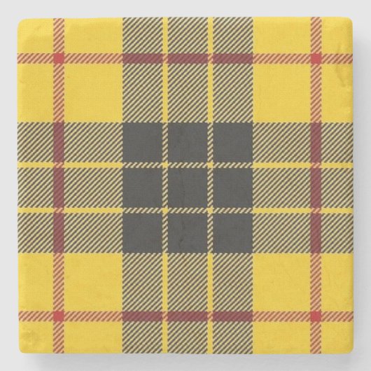 スコットの居酒屋の一族のMacLeodの古いタータンチェック ストーンコースター (正面)