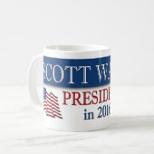 スコットの歩行者の大統領2016年 コーヒーマグカップ (正面左)