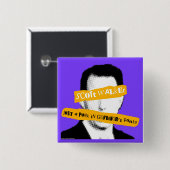 スコットの歩行者知事のズボンのちょうどパンク 缶バッジ (正面&裏面)