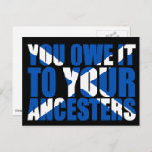 スコットの独立：あなた方は自分の祖先に対して義務を負っている。 ポストカード (正面/裏面)