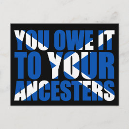 スコットの独立：あなた方は自分の祖先に対して義務を負っている。 ポストカード