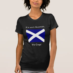 スコットまたはがらくたの女性の暗いT Tシャツ