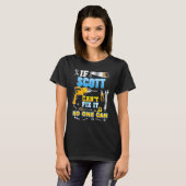 スコットもしは修正できない誰も父の日パパD Tシャツ (正面フル)