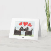 スコットアイドッグスコティッシュテリアアート誕生日カード カード (裏面)