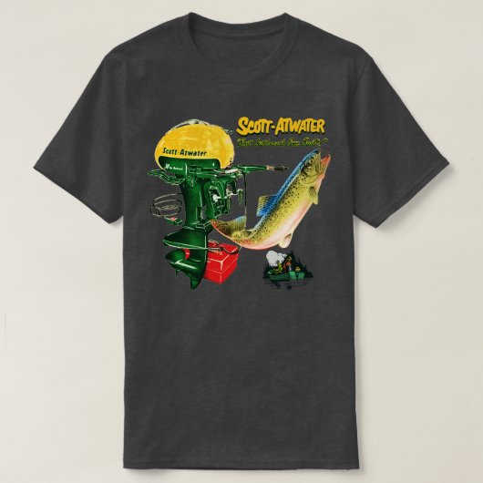 スコットアウォーター船外機 Tシャツ (デザイン正面)