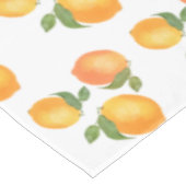 スコットオレンジ黄レモン模様 テーブルクロス (アングル)