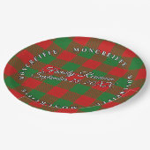 スコットクラシッククランモンクレインタータンチェックイベント ペーパープレート (アングル)