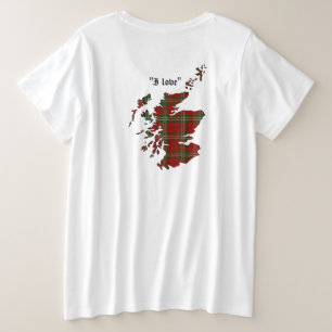 スコットクランバッジウィメンズ プラスサイズTシャツ