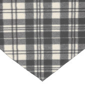 スコットクランブラック&ホワイトモダンスコットランドタータンチェック ミディアムテーブルランナー (コーナー)