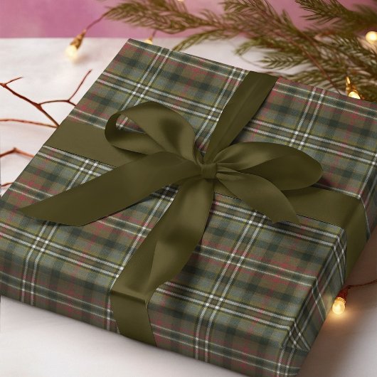 スコットグリーンウェザードスコットランドタータンチェック ラッピングペーパー