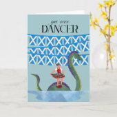 スコットゲリーヤウィーダンサータータンチェックガール踊り カード (黄色い花)