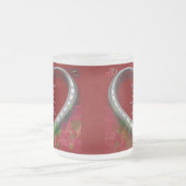 スコットゲール愛の誓い：私の血のフローラ フロストグラスマグカップ (中央)