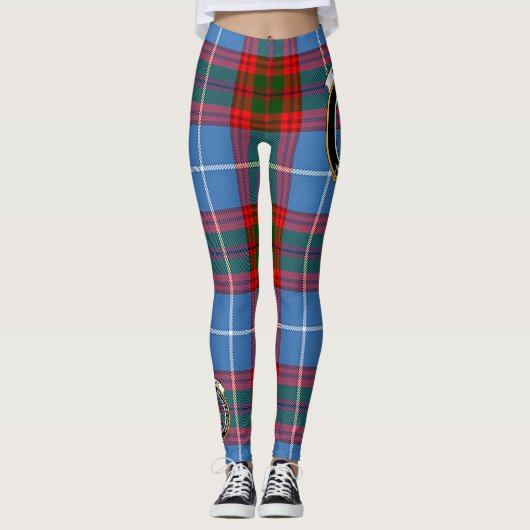 スコットステークランペンランドクレストタータンチェック女性レギンス レギンス (正面)