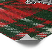 スコットタータンチェック&バッジ ポスター (角)