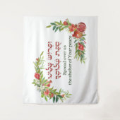 スコットデコールウィズアトーラー引用文ポメグラネーツ タペストリー (正面)