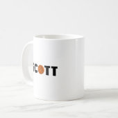 スコットバスケットボール コーヒーマグカップ (正面左)