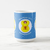 スコットライオンラパントエンジェルハヌカーパーソナライズされた国旗 モーフィングマグカップ (中央)