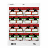 スコットランドおもしろいクリスマスギフトラベルスコティッシュテリア ラベル (フルシート)