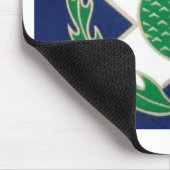 スコットランドおよびアザミの旗 マウスパッド (コーナー)