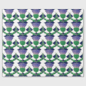 スコットランドおよびアザミの旗 ラッピングペーパー (フラット)