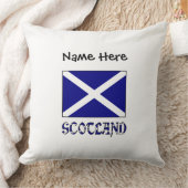 スコットランドおよびスコティッシュパーソナライズされた国旗 クッション (ブランケット)